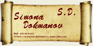 Simona Dokmanov vizit kartica